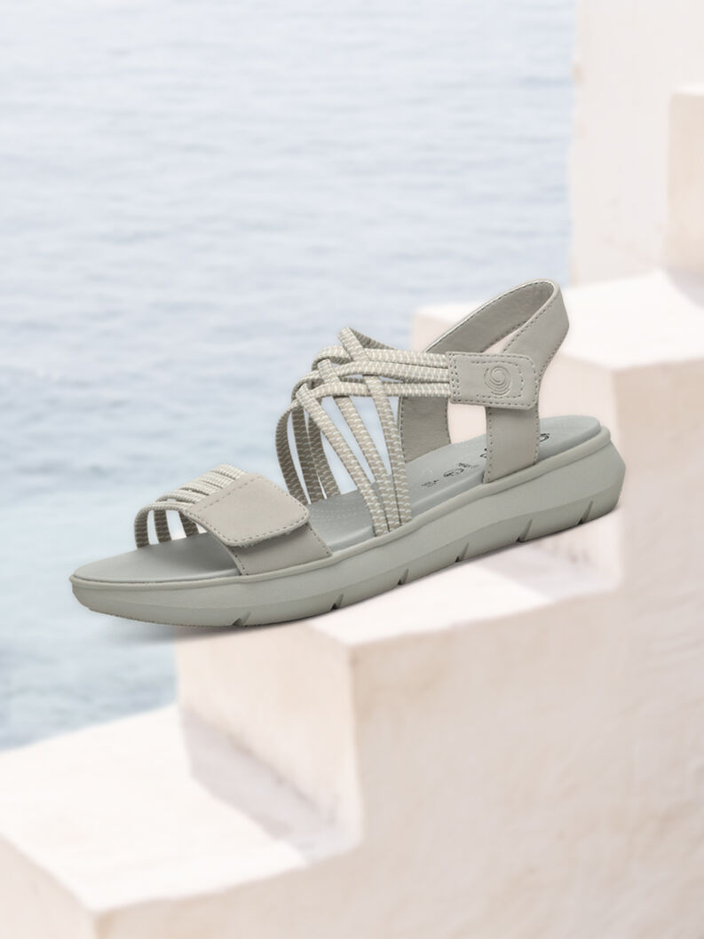 Coshy Sorgenfrei – Die Hallux-freundliche Sandale, STONE, hi-res