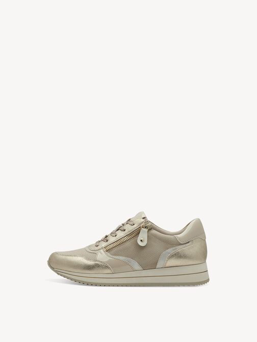 Sneaker, BEIGE/GOLD, hi-res