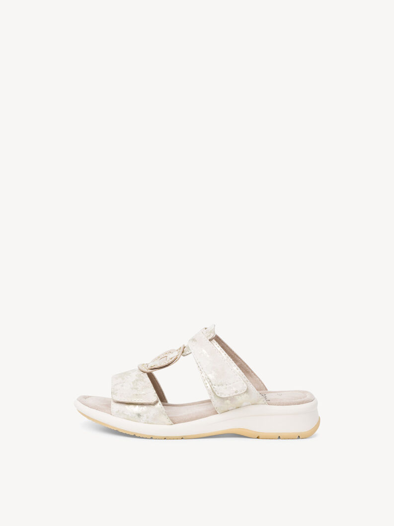 Pantolette - metallic, GOLD MET STR, hi-res