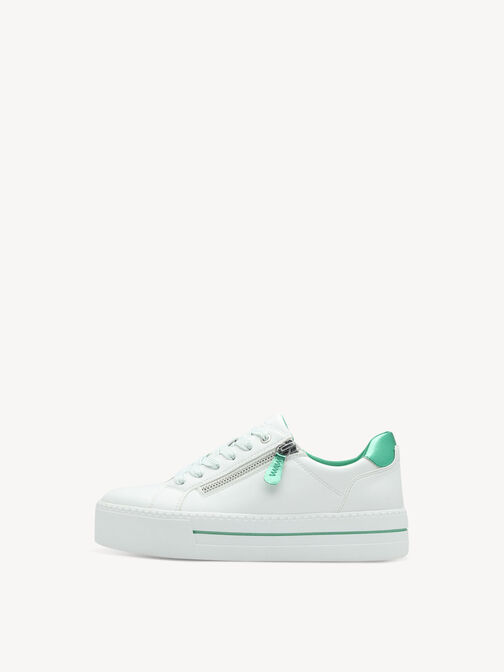 Sneaker, WHITE/ GREEN, hi-res