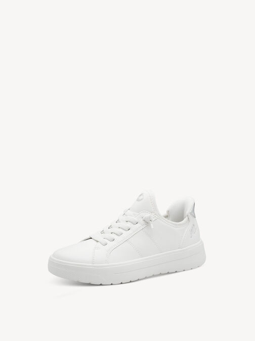 Jana Step In Sneaker, WHITE/SILVER, hi-res