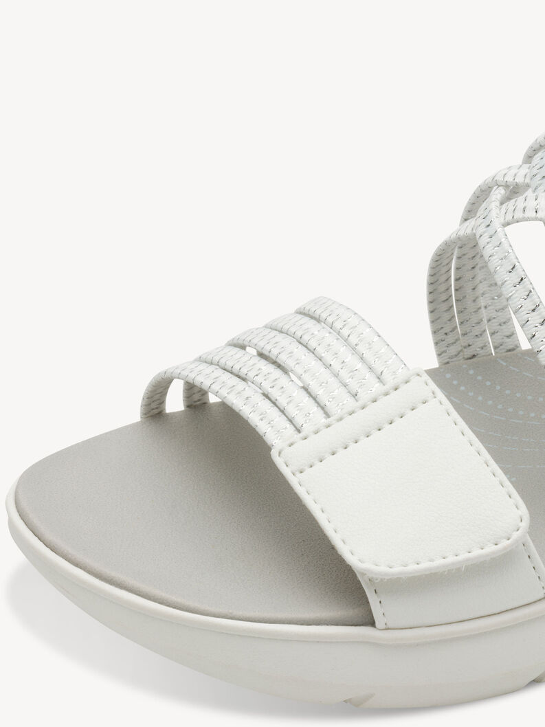 Coshy Sorgenfrei – Die Hallux-freundliche Sandale, WHITE/SILVER, hi-res