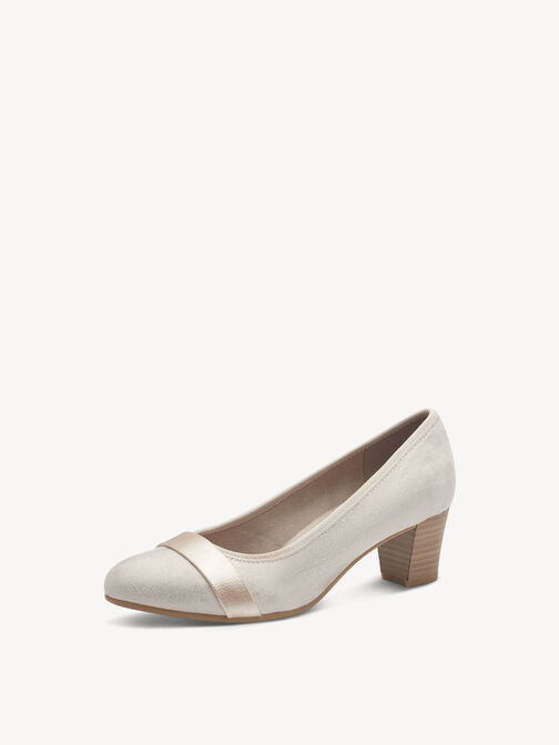 Pumps, BEIGE/GOLD, hi-res