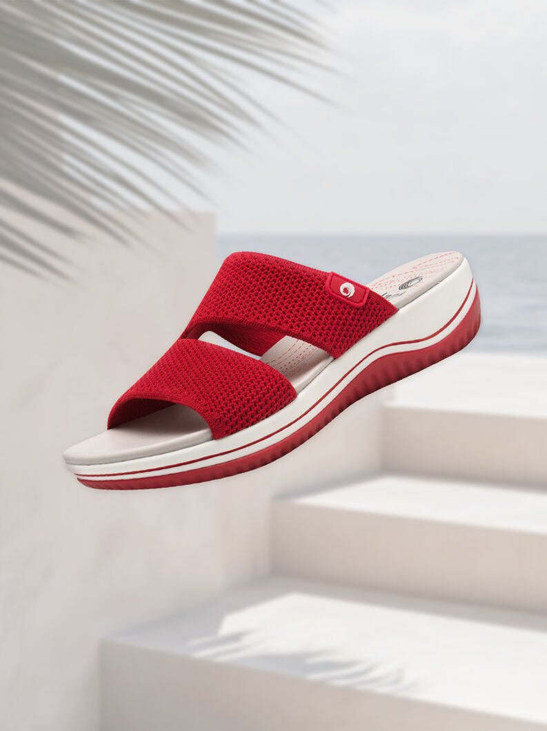 Coshy Original – Die Hallux-freundliche Pantolette, RED, hi-res