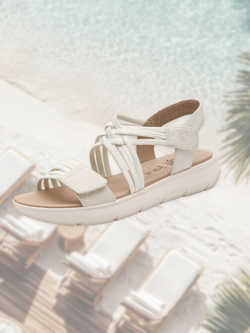 Coshy Sorgenfrei – Die Hallux-freundliche Sandale, BEIGE, hi-res