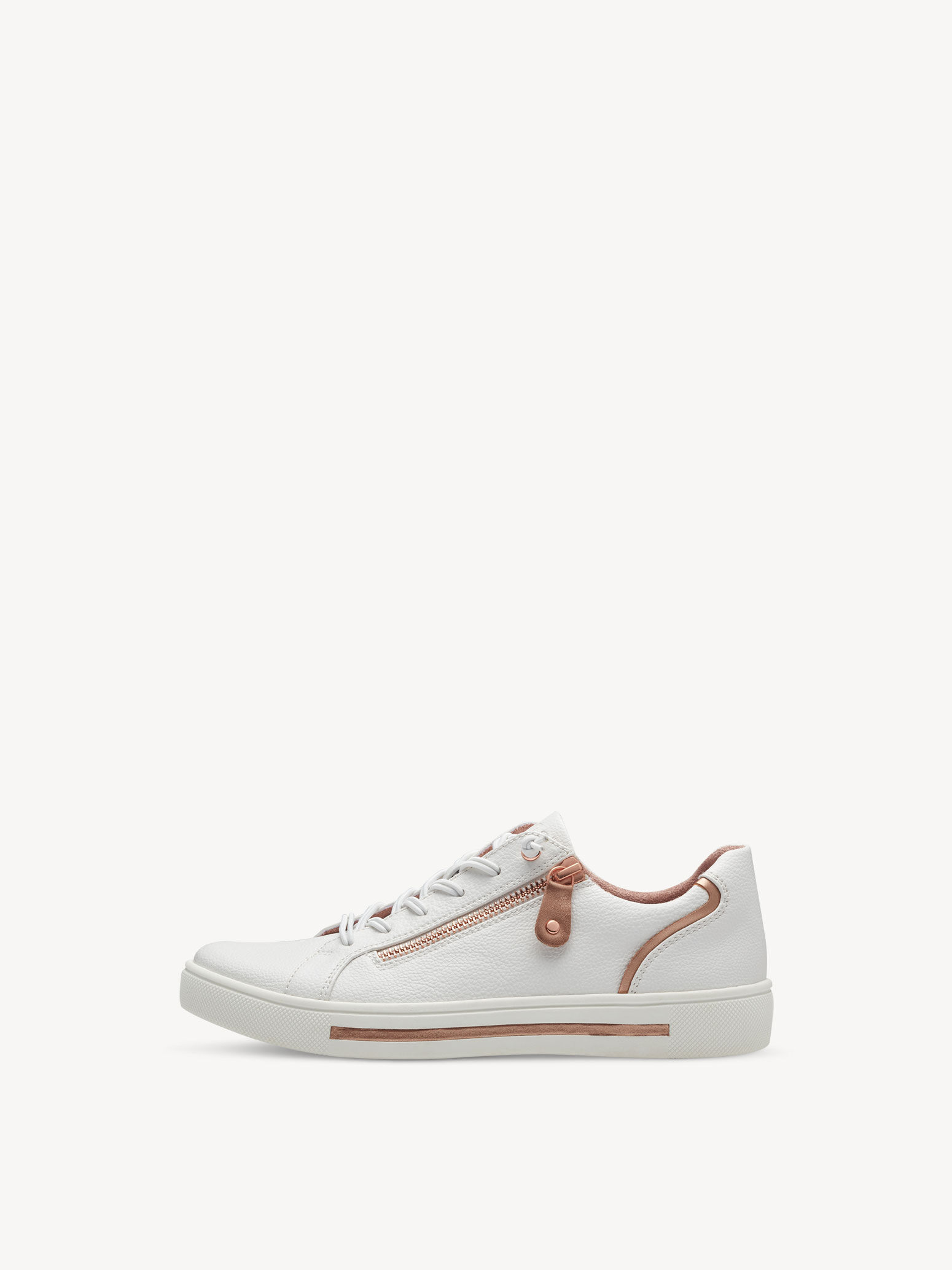 White and rose gold shoes deals