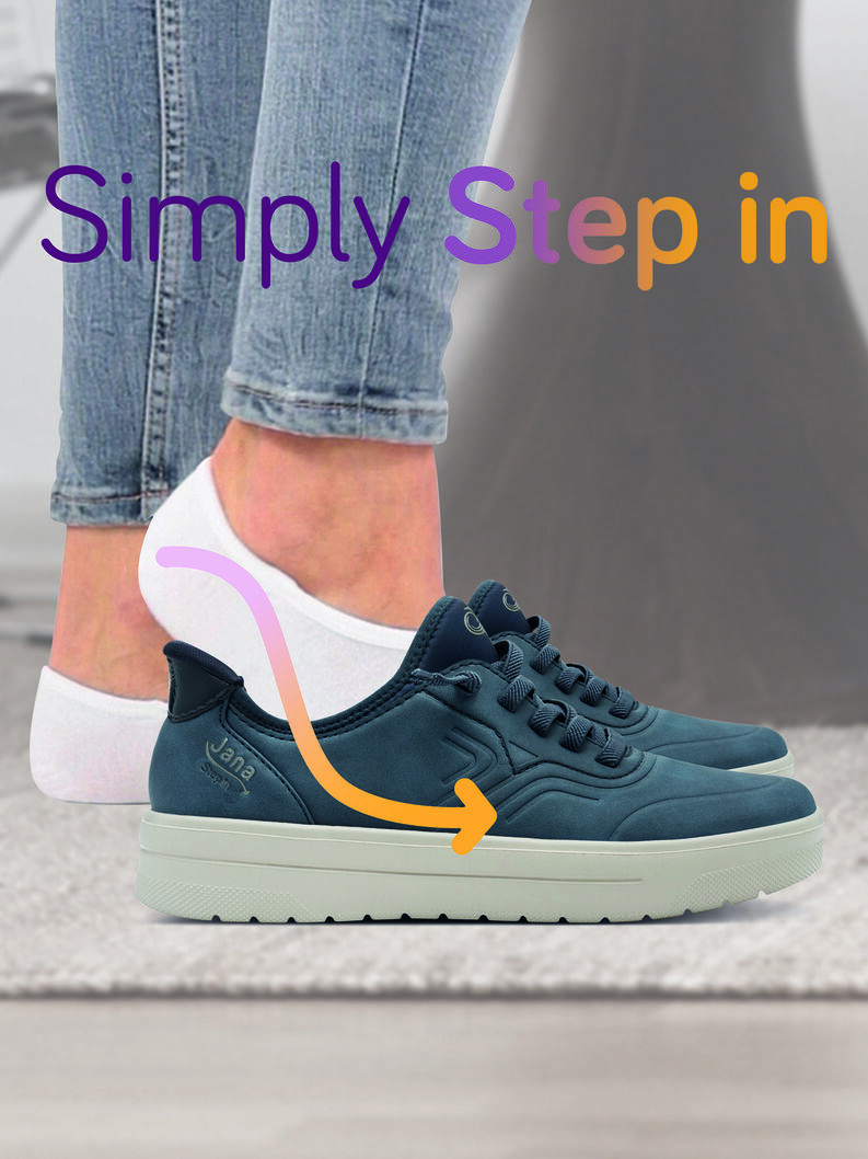 Jana Step In Sneaker, NAVY, hi-res