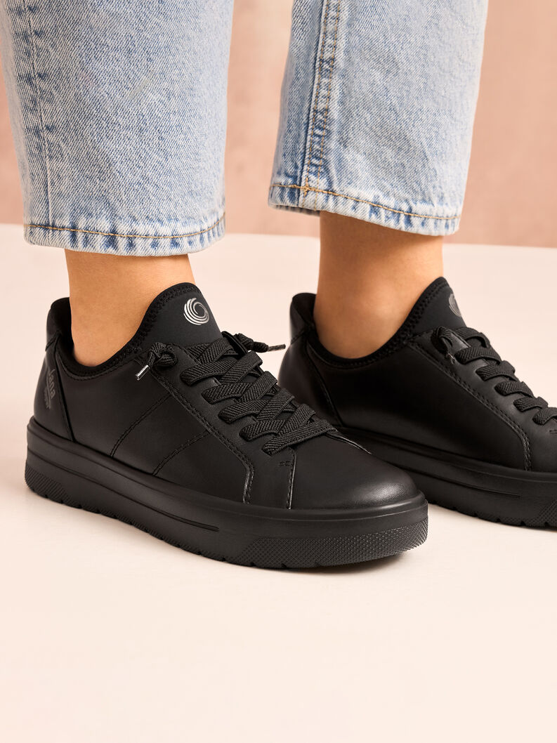 Jana Step In Sneaker, BLACK, hi-res