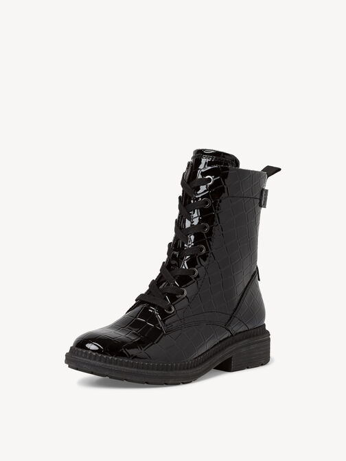 Stiefelette - schwarz, BLACK CROCO, hi-res