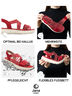 Coshy Sorgenfrei – Die Hallux-freundliche Sandale, RED, hi-res