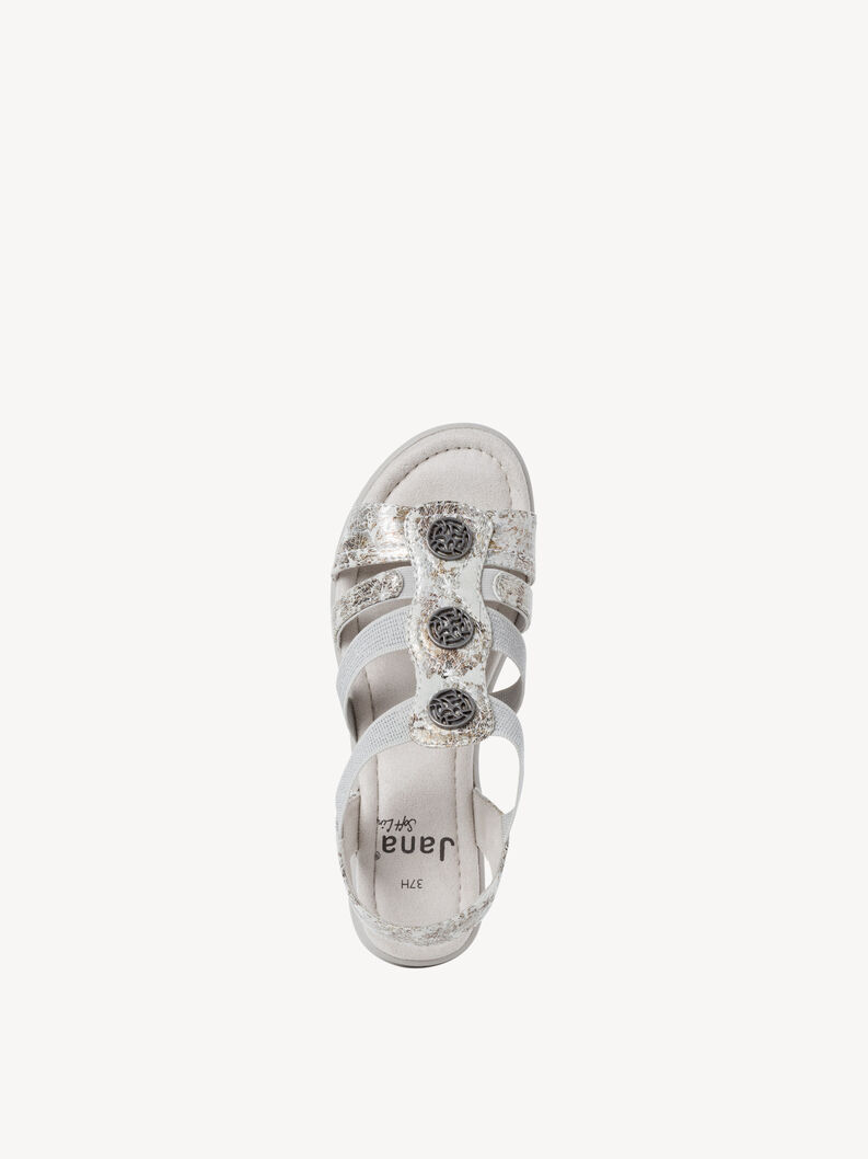 Sandale - grau, GREY/FLOWER, hi-res