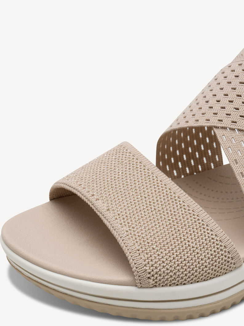 Coshy Balance – Die Hallux-freundliche Sandale, BEIGE/GOLD, hi-res