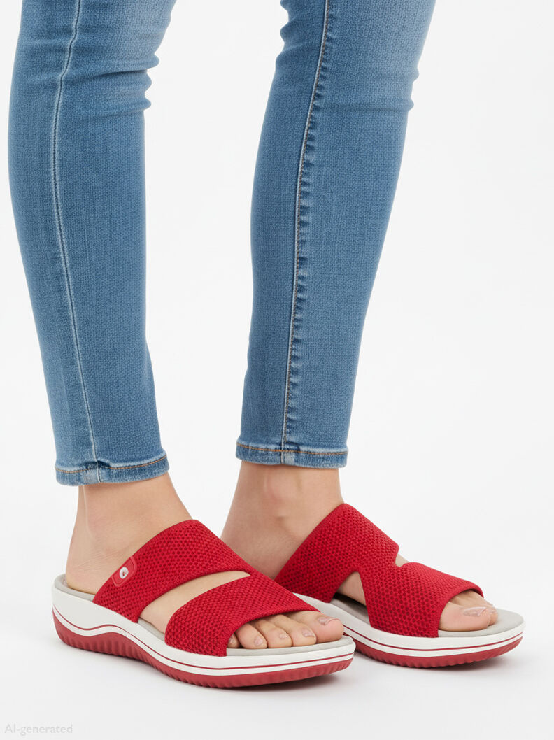 Coshy Original &ndash; Die Hallux-freundliche Pantolette, rot, hi-res