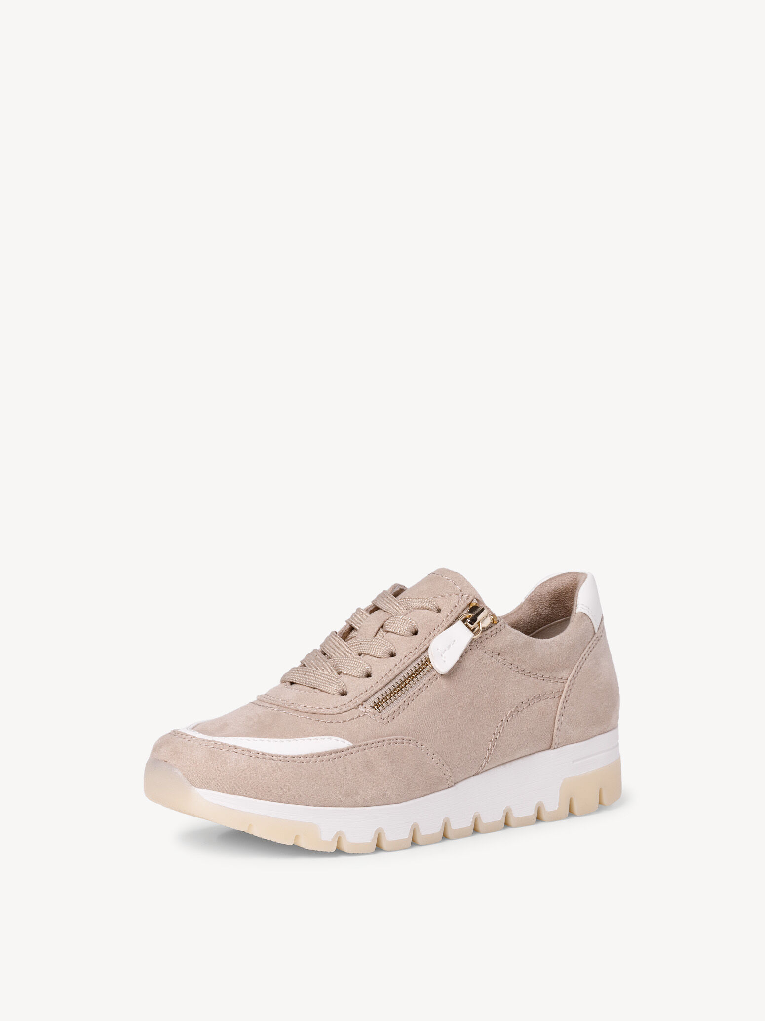 Jana Vegan sneakers voor dames, plateau, ritssluiting, blauw