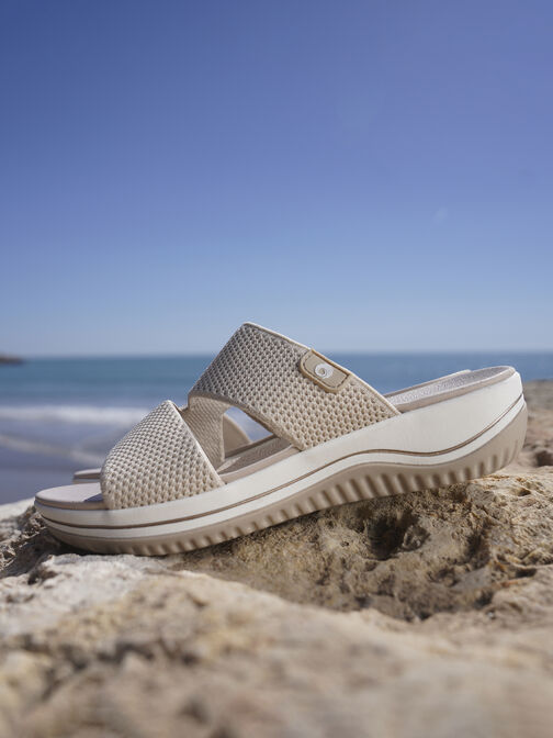 Coshy Original – Die Hallux-freundliche Pantolette, BEIGE/GOLD, hi-res