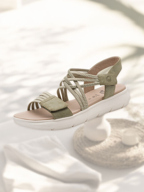 Coshy Sorgenfrei – Die Hallux-freundliche Sandale, SAGE, hi-res