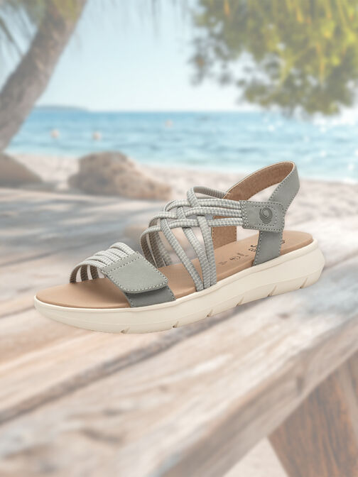 Coshy Sorgenfrei – Die Hallux-freundliche Sandale, DENIM, hi-res