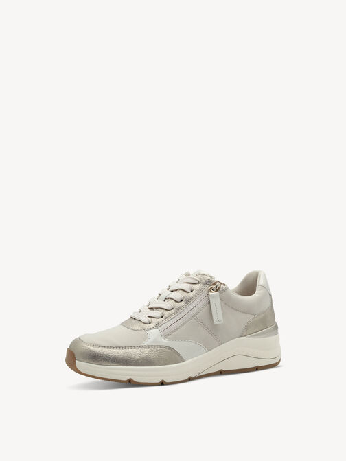 Sneaker, BEIGE/GOLD, hi-res