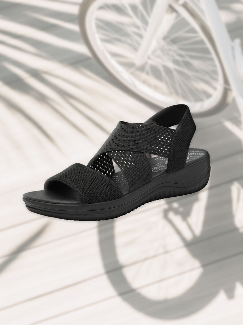 Coshy Balance – Die Hallux-freundliche Sandale, BLACK, hi-res