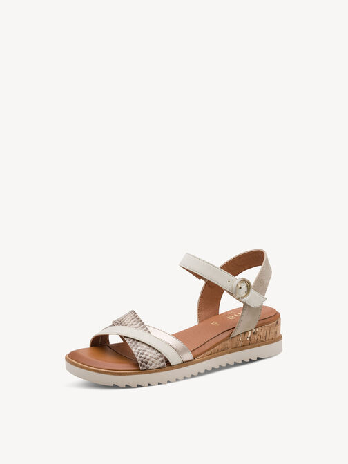 Sandalette, BEIGE/GOLD, hi-res